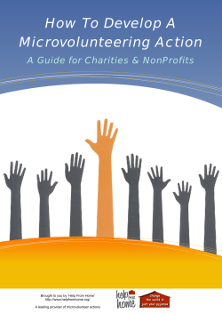 How To Set Up A Microvolunteering Project