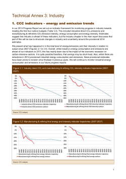 Technical Annex 3: Industry CCC indicators &ndash; energy and emission