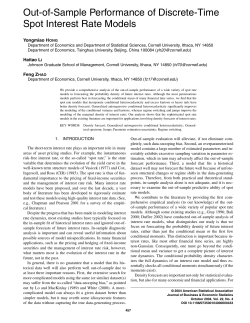 Out-of-Sample Performance of Discrete-Time Spot
