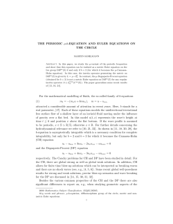 THE PERIODIC &micro;-b-EQUATION AND EULER EQUATIONS ON THE