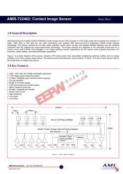 AMIS-722402: Contact Image Sensor