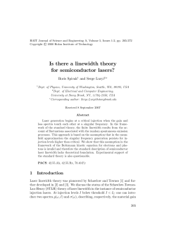 Is there a linewidth theory for semiconductor lasers?
