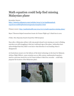 Routine Data Analysis Helped Inmarsat Pinpoint MH370`s Path