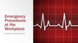 Emergency Procedures at the Workplace PPT