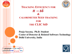 Tracking Efficiency study for Higgs signal/background