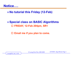 Lecture Title - NUS Computing