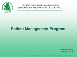 Patient Management Programme