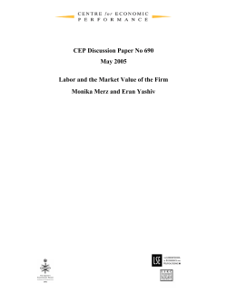 Labor and the Market Value of the Firm