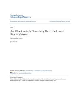 Are Price Controls Necessarily Bad? The Case of