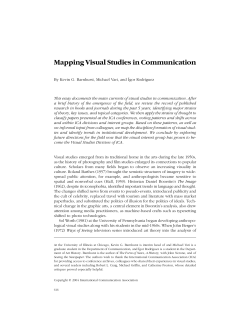 Mapping Visual Studies in Communication