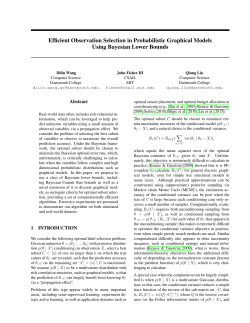 Efficient Observation Selection in Probabilistic Graphical Models