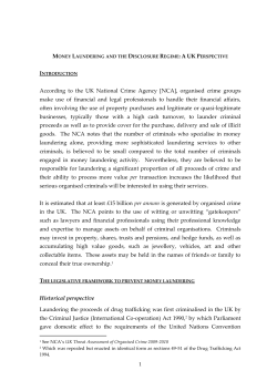 The Money Laundering Regulations 2007