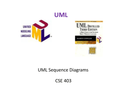 UML Sequence Diagrams CSE 403