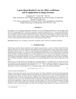 A generalized Benford`s law for JPEG coefficients and its