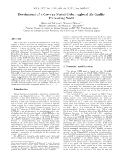 Development of a One-way Nested Global-regional Air - J