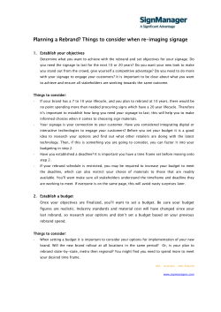 Planning a Rebrand? Things to consider when re