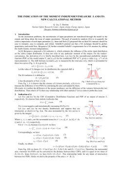 the indication of the moment independent measure