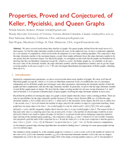 Properties, Proved and Conjectured, of Keller, Mycielski, and Queen