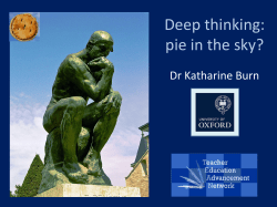 Subject-rich Continuing Professional Development for History