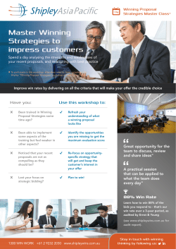 Master Winning Strategies to impress customers