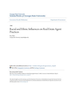 Racial and Ethnic Influences on Real Estate Agent Practices