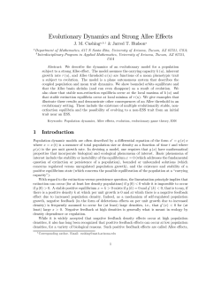 Evolutionary Dynamics and Strong Allee Effects