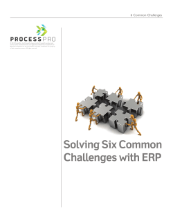 Solving Six Common Challenges with ERP