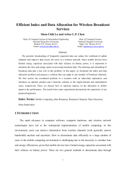 Efficient Index and Data Allocation for Wireless Broadcast Services