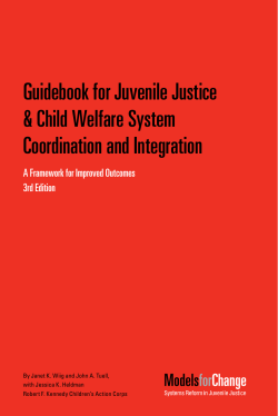 Guidebook for Juvenile Justice and Child Welfare System