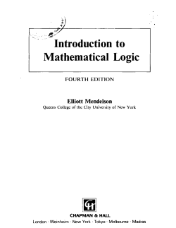 Mathematical Logic