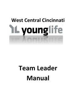 Cincy Team Leader Manual