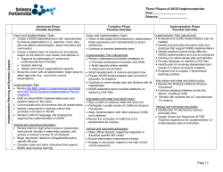 District Implementation Planning Tool