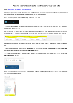 Adding apprenticeships to the Mears Group web site