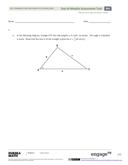 Precalculus and Advanced Topics Module 4: End-of
