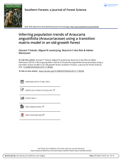 Inferring population trends of Araucaria angustifolia (Araucariaceae