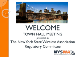 Town Hall Meeting - New York State Wireless Association