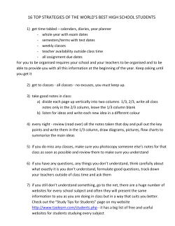 16 top strategies of the world`s best high school students