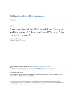 America`s Next Move - University of Michigan Law School