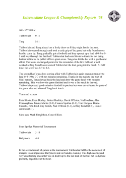 League Division 2 - Tubberclair GAA Club