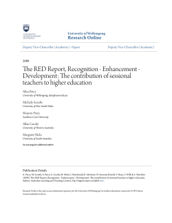 The RED Report, Recognition - Enhancement
