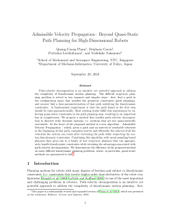 Beyond Quasi-Static Path Planning for High