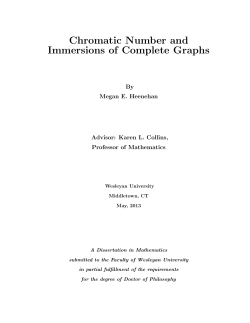 Chromatic Number and Immersions of Complete Graphs
