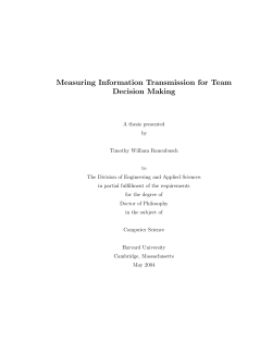 Measuring Information Transmission for Team