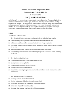 Term 1 multiple choice test, Word version
