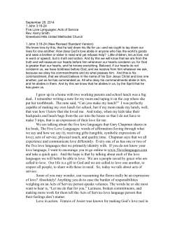 Five Love Languages: Acts of Service by Rev