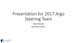 Presentation for 2017 Argo Steering Team