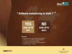 Silver ODC is a solution - Offshore Development Centre