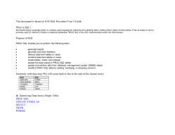 SQL - UMass Math