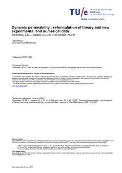 Dynamic permeability : reformulation of theory and new