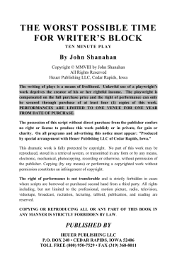 the worst possible time for writer`s block